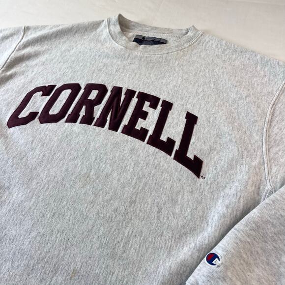 Champion Cornell University Crewneck Sweatshirt Reverse Weave Size Medium - Picture 4 of 6